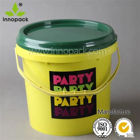 Colourful Food Grade 15 Gallon Small Plastic Pails Kids Toy Buckets