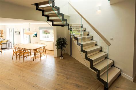 Stunning Modern Metal Staircase With Zig Zag Profile Paradigm Stairs