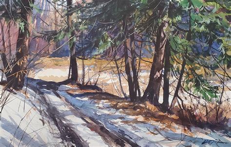 Dynamic Watercolor Landscape Wchristopher Leeper Sold Out Cuyahoga