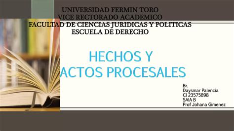 Hechos Y Actos Procesales Ppt