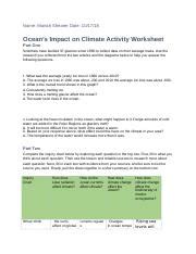 climate activity worksheet 2 .rtf - Name: Mariah Shearer Date: 10/17/18 ...