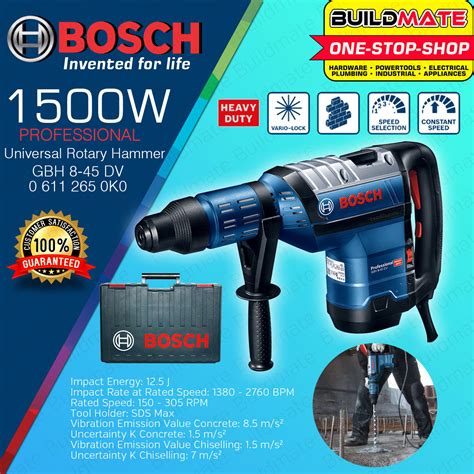 BOSCH Professional 1500W SDS MAX Universal Rotary Hammer Drill 45mm 12