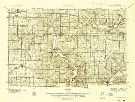 Republic, MO (1938, 48000-Scale) Map by United States Geological Survey ...