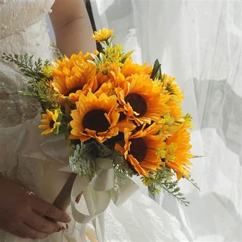 Wedding Flowers Sunflowers Bouquet Artificial Flowers Store