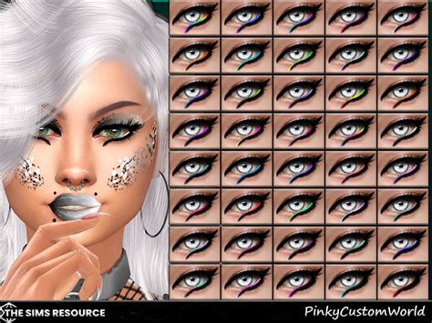 The Sims Resource Makeup Set N Rave Eyeliner