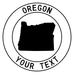 Oregon Map Outline Printable State Shape Stencil Pattern Diy