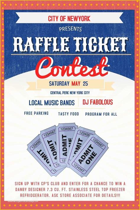 Raffle Flyer Template Free Of Quilt Raffle Flyer And Tickets For