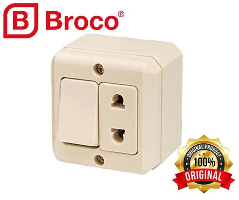 Broco Ob Saklar Engkel Stop Kontak Cream New Gee Outbow Tempel