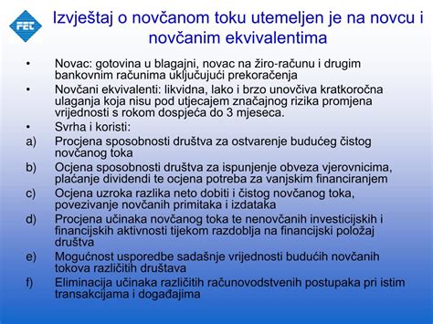 PPT IZVJEŠTAJ O NOVČANOM TOKU PowerPoint Presentation free download