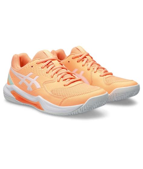 Sapatilhas Padel Asics Gel Dedicate Padel Mulher Laranja Branco