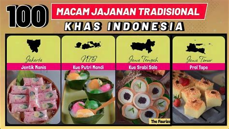 100 Macam JAJANAN PASAR TRADISIONAL INDONESIA Makanan Tradisional