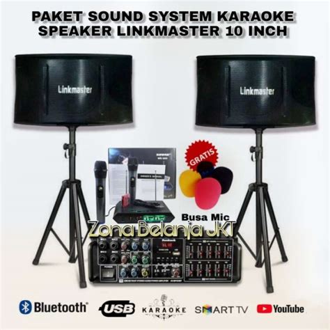 Jual Paket Karaoke Rumah Link Master Inch Komplit Sound System Full