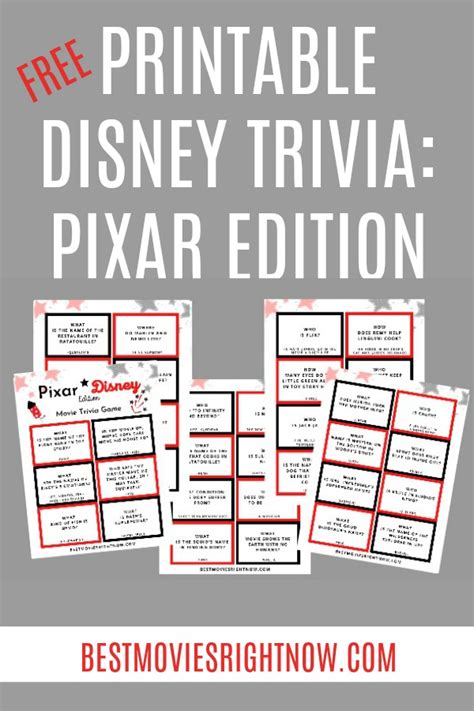 Disney Trivia: Disney/Pixar - Best Movies Right Now