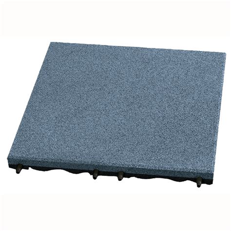 Rubberlok 30mm Grey Rubber Play Safe Tile 500mm X 500mm