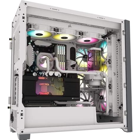 CORSAIR Boîtier PC 5000D Airflow Verre Trempé Moyen Tour ATX Blanc