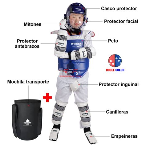 Kit de Protección para Taekwondo Running Sport Perú