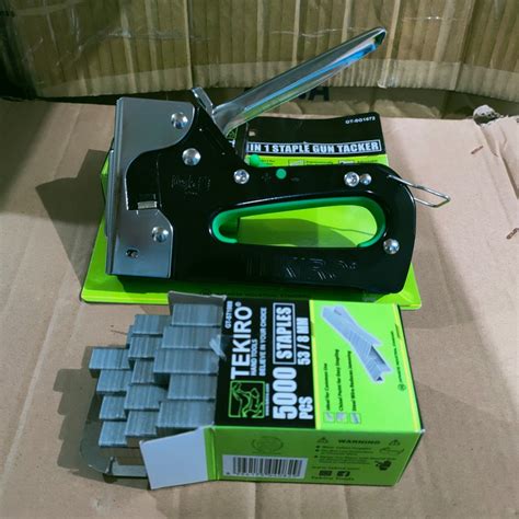 Staples Tembak 3in1 Dan Refill Isi Staples 8 Mm Tekiro Staples Jok