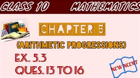 Class Maths Chapter Arithmetic Progression Ex Ques