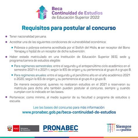 Beca Continuidad De Estudios Universidad Nacional De Educaci N