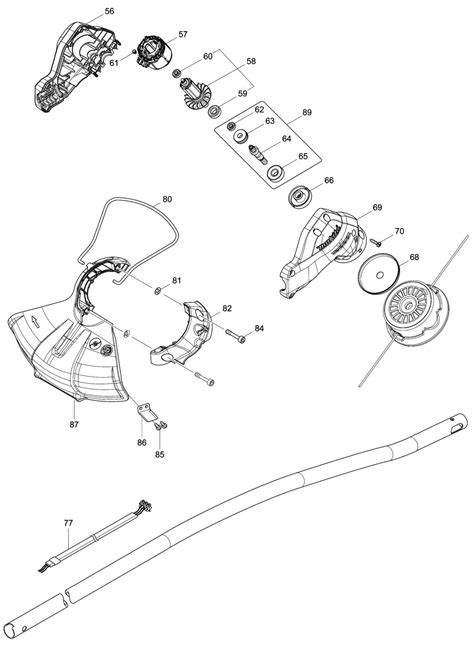 Makita Dur189 Cordless Grass Trimmer Spare Parts SPARE DUR189 From