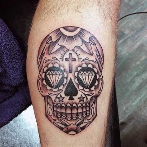 100 Sugar Skull Tattoo Designs For Men Cool Calavera Ink Ideas