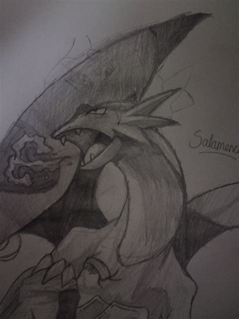 My drawing of Salamence - Dragon Type Pokemon Fan Art (7066514) - Fanpop