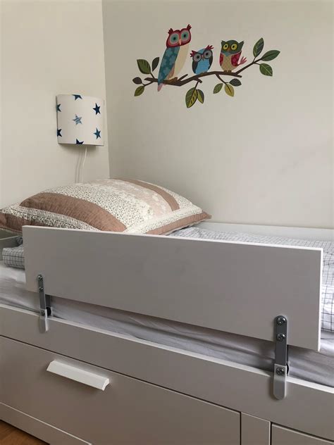 Ikea Slakt Bedframe With Vikare Bed Rail Furniture Home Living