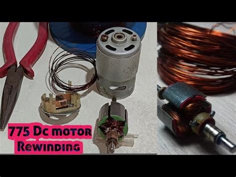 How To Rewind A 775 Dc 12 Volt Armature High Speed Mini Dc Motor DIY