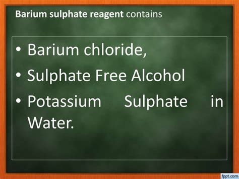 Limit Test For Sulphate Ppt