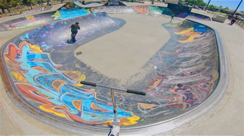 Most Colorful Bowl At The Skatepark Youtube