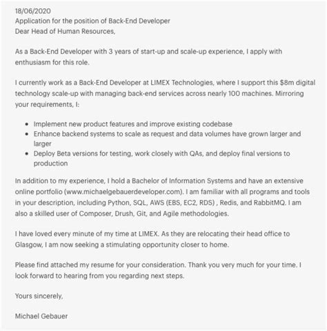 How To Write A Software Engineer Cover Letter Guide