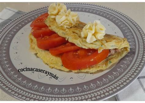 Tortilla francesa de atún y tomate Receta de M E T R MªElena Cookpad