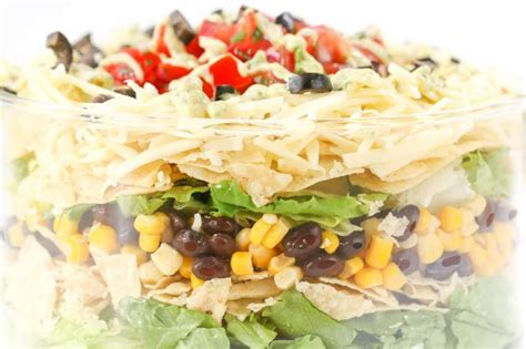 7 Layer Taco Salad Recipe Avocado Ranch Dressing