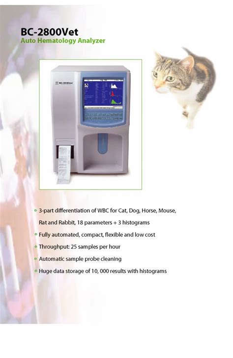 Mindray Bc 2800vet Auto Hematology Analyzer At Rs 100000 Ganapathy