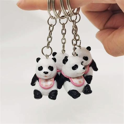 Pvc Cartoon Cute Panda Keychain Wholesale Juzea
