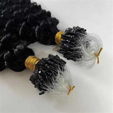 Best Quality Raw Unprocessed Natural Hair Deep Wave Micro Loop Ring