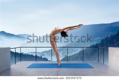 Beautiful Naked Woman Practicing Yoga Poses Stock Photo Shutterstock