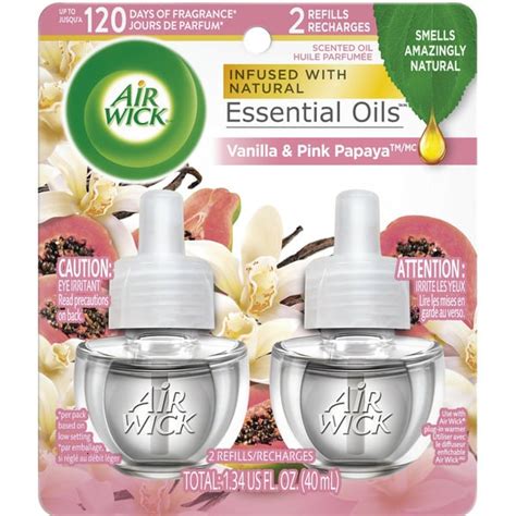 Publix Air Wick Plug In Scented Oil Refill Vanilla And Pink Papaya