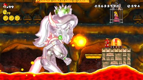 Metal Bowsette Final Boss Fight In New Super Mario Bros Wii 4k Youtube