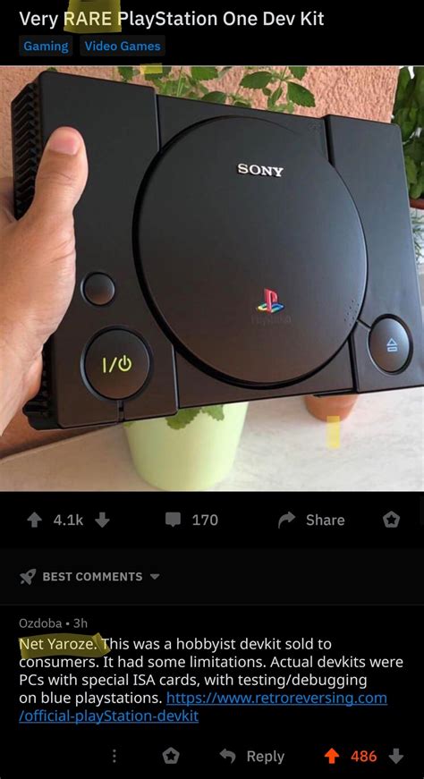 SUPER RARE PLAYSTATION DEV KIT THEY GAVE EVERYONE : r/quityourbullshit