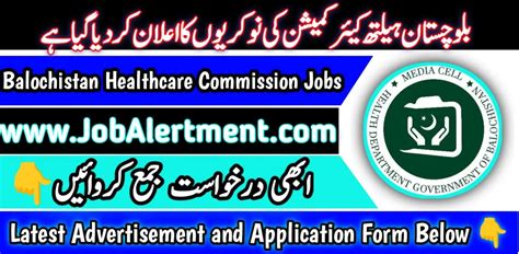 Balochistan Healthcare Commission Jobs 2024 Online Apply Male And