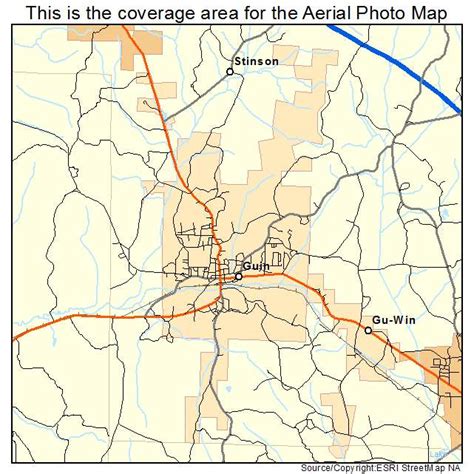 Aerial Photography Map of Guin, AL Alabama