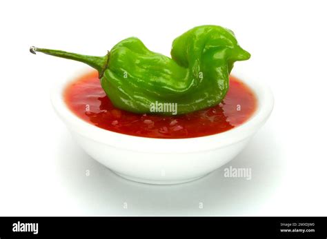 Scotch Bonnet Chili In The Shape Of A Duck Stock Photo Alamy