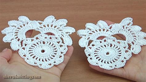 Irish Lace Crochet Element Tutorial Youtube