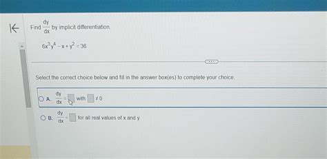 Solved Find Dxdy By Implicit Differentiation X Y X Y Chegg