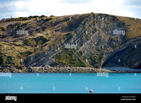 Lulworth Cove And The Jurassic Coastline Showing The Cove Wealden