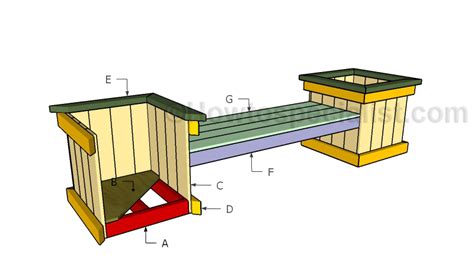 Free planter bench plans | HowToSpecialist - How to Build, Step by Step ...