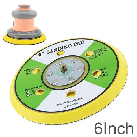 6 Inch 9 Hole Sanding Pad Self Adhesive Sander Backing Polishing Pads