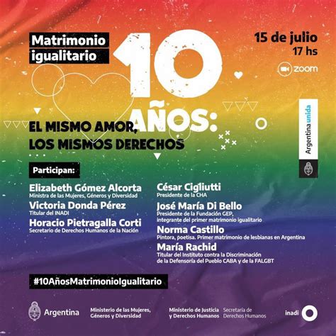 10 Años Del Matrimonio Igualitario Lagarcía