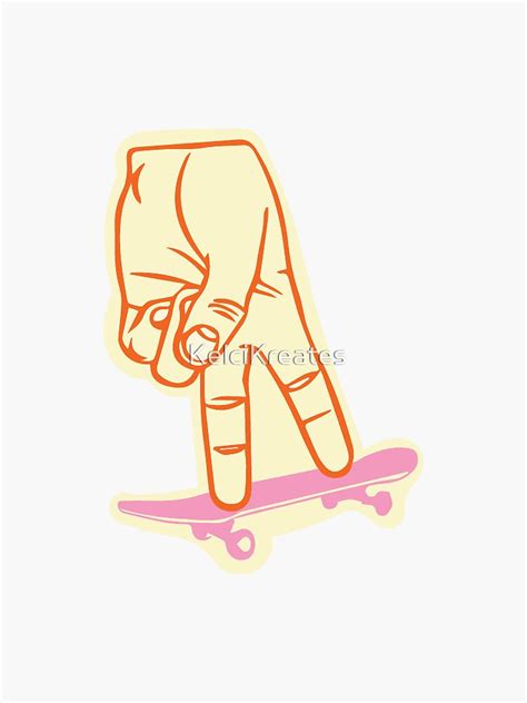 Tech Deck Sticker For Sale By Kelcikreates Redbubble